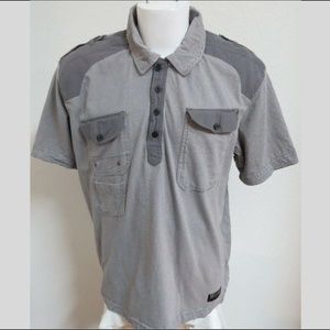 2XL Gray Marc Ecko 100% Cotton Mens #15W Polo